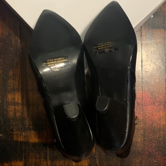 NWT/B UNILADY Black Block-heel Booties - Picture 5 of 14